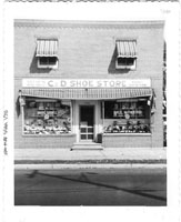 C&D Family Shoe Store on Chambers Street in Trenton, circa 1955